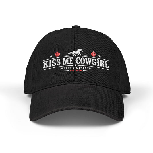 Kiss Me Cowgirl Denim Cap - Canadian Collection