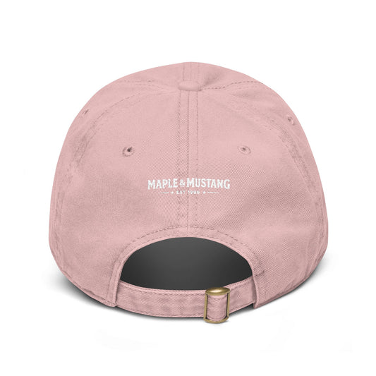 Kiss Me Cowboy Pink Washed Baseball Cap