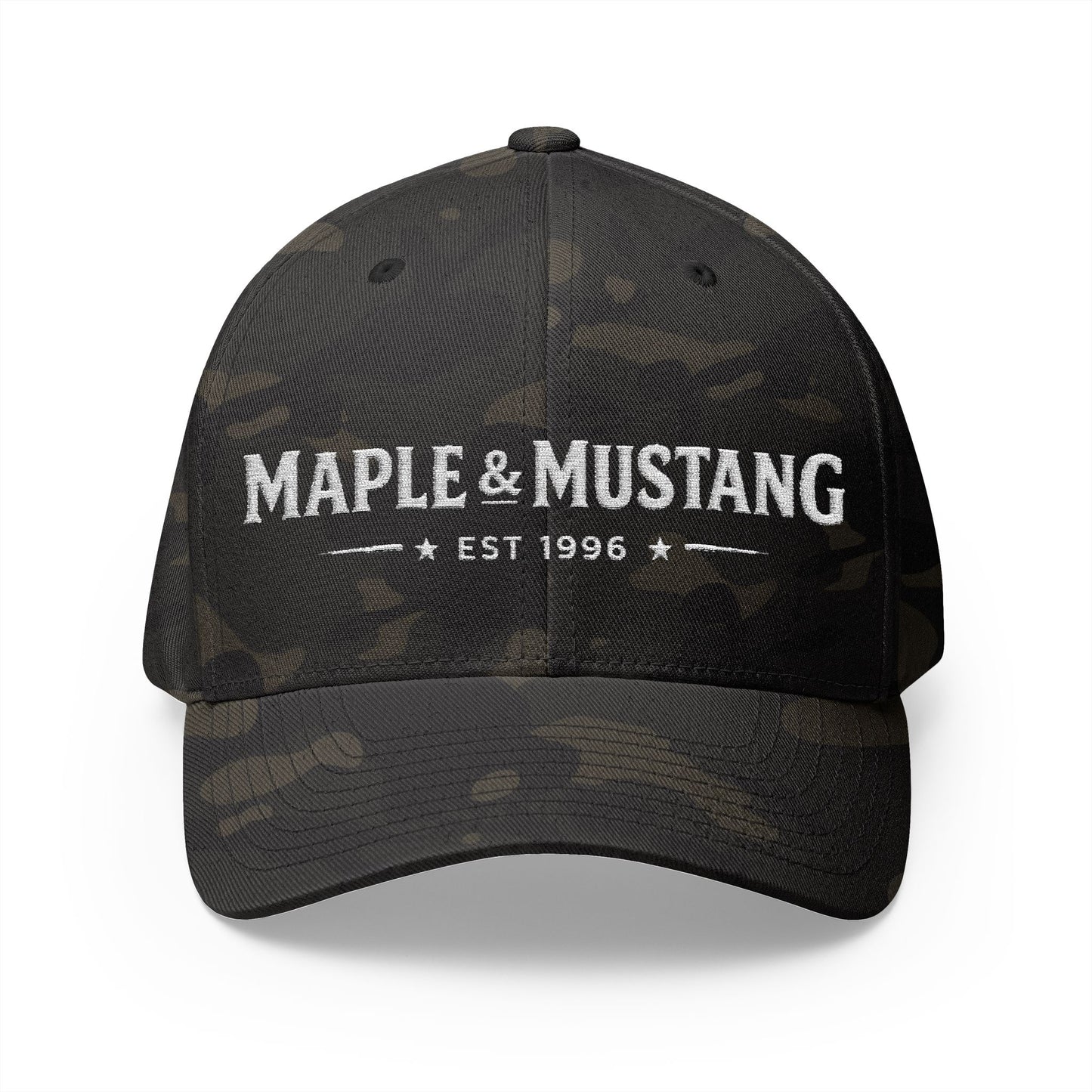 Camouflaged Maple & Mustang Hat - American Collection
