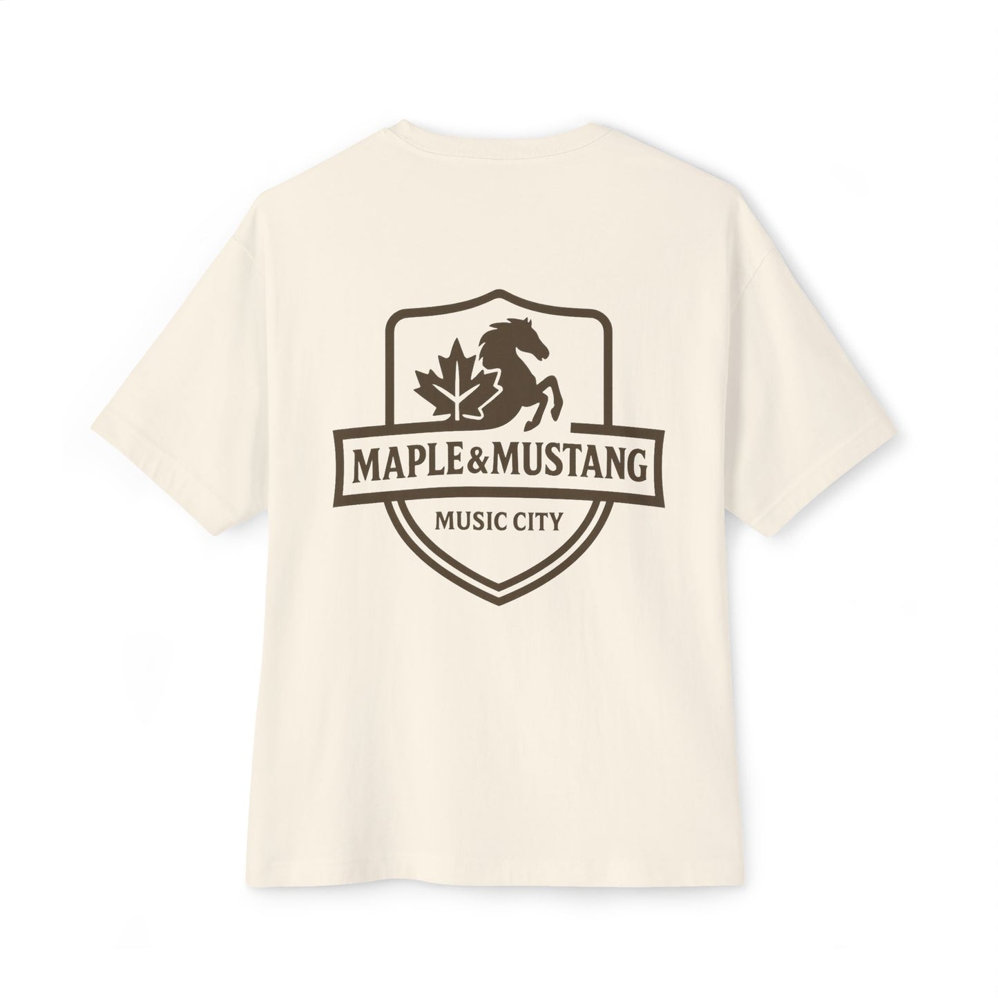 Unisex Oversized Boxy Tee with Maple & Mustang Design | Casual Summer Shirt, Music City Apparel, Gift for Music Lovers, Streetwear, [...]