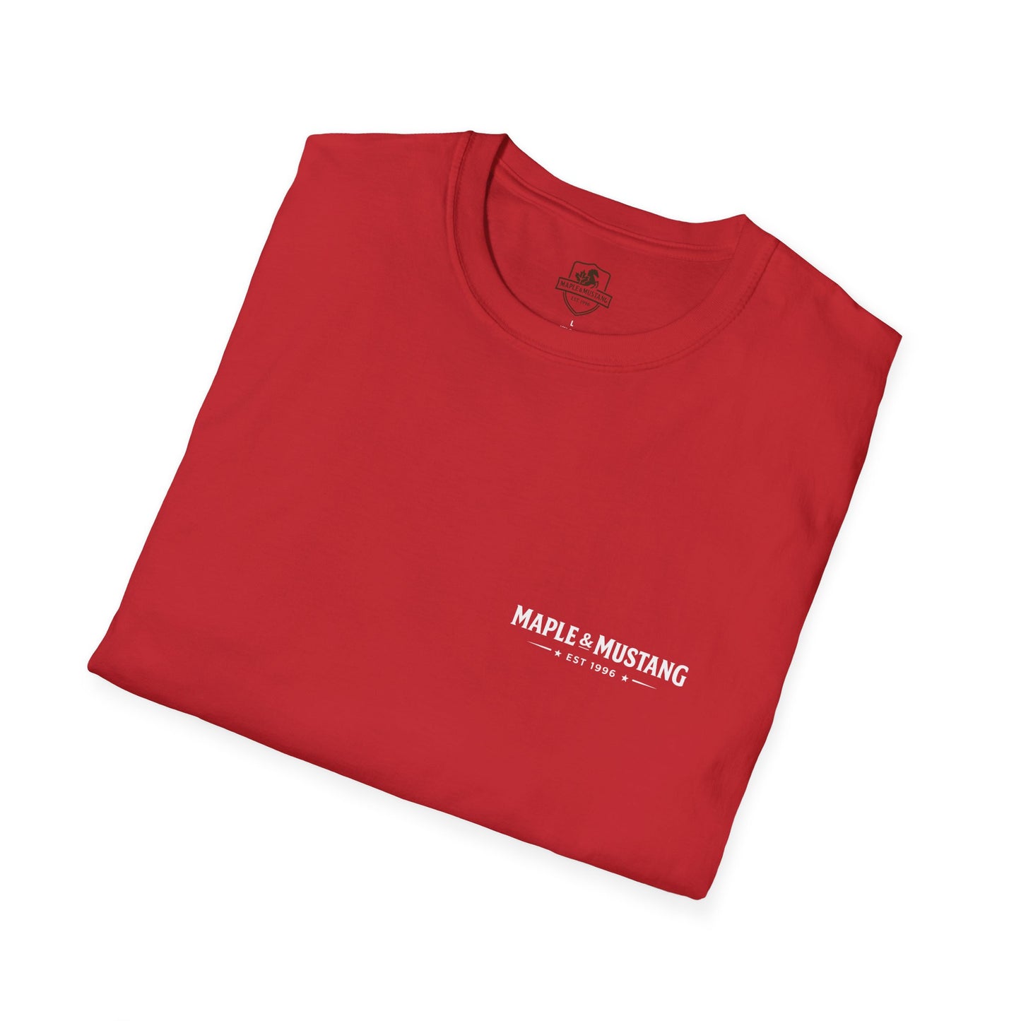 Limited Edition Red Stolen from the Mustang Riders T-Shirt - Canadian Collection