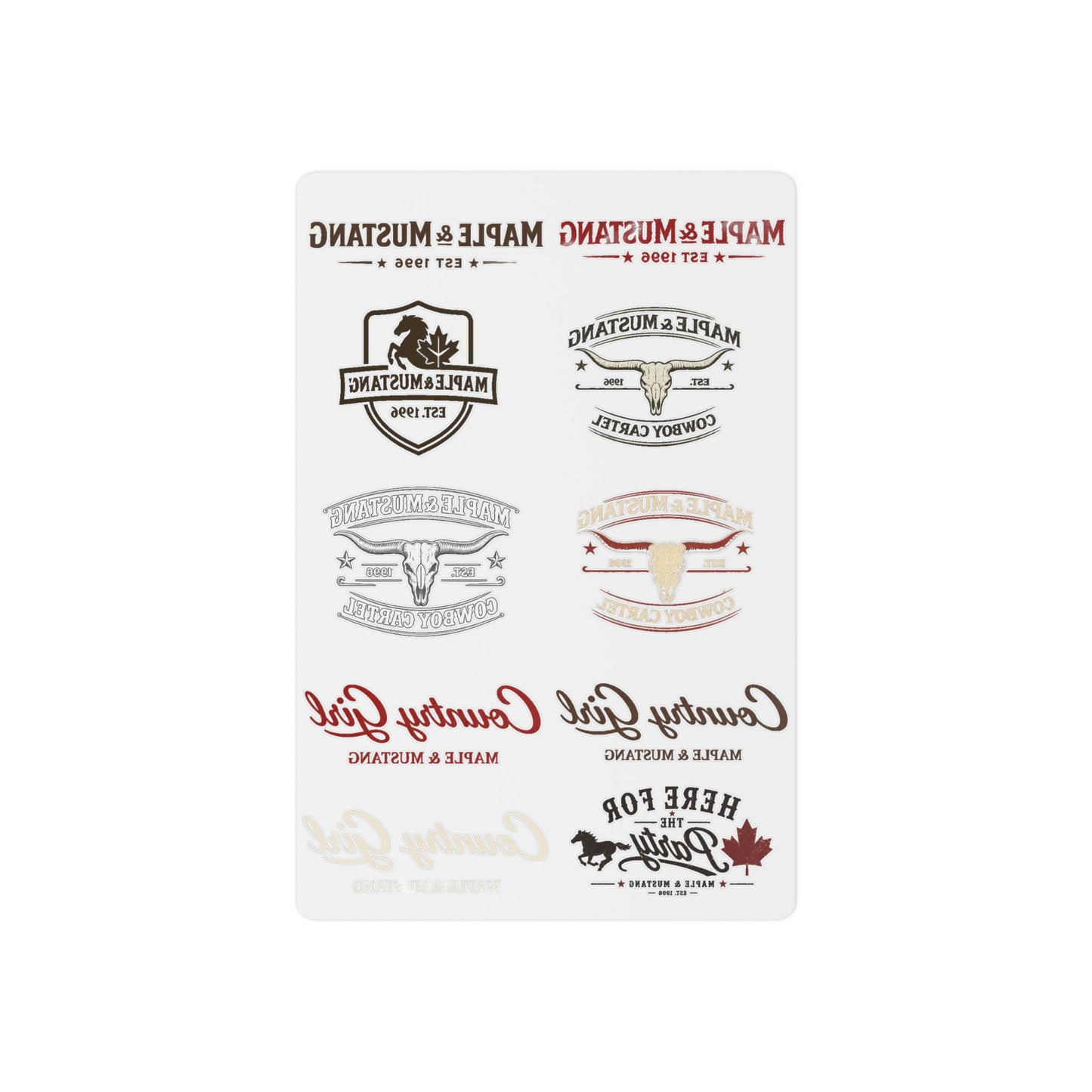 Temporary Tattoos — Canadian Collection