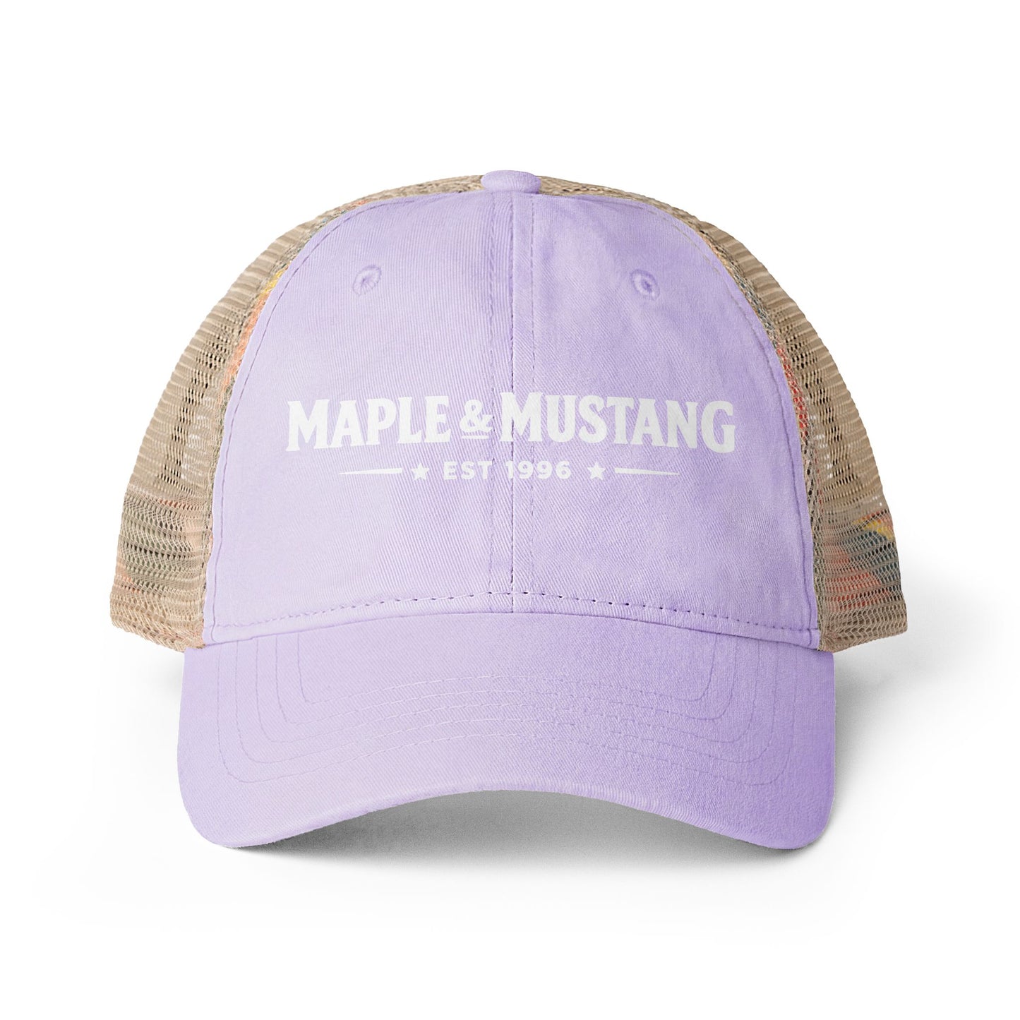 Maple & Mustang Washed Trucker Cap - Canadian Collection