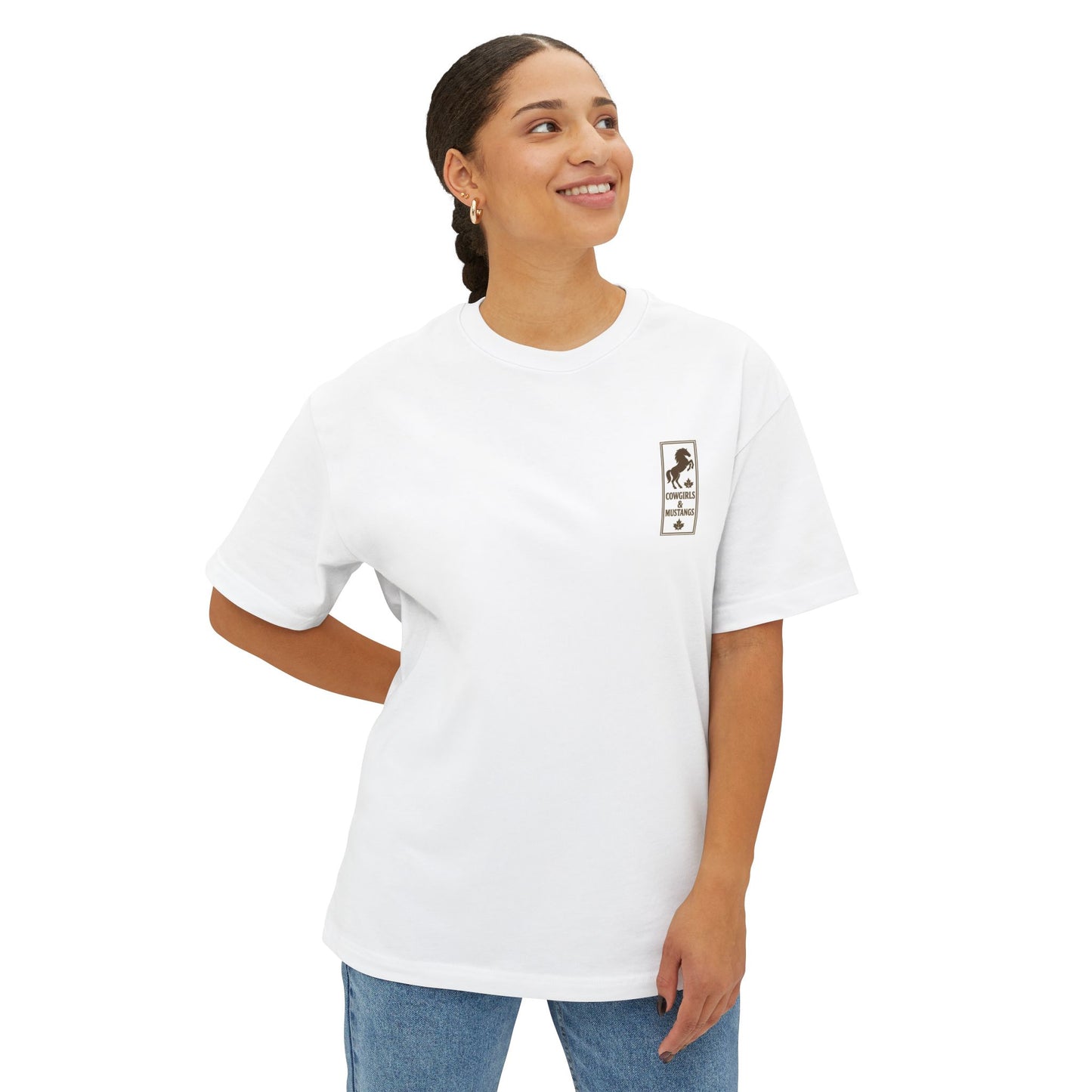 Unisex Oversized Boxy Tee with Maple & Mustang Design | Casual Summer Shirt, Music City Apparel, Gift for Music Lovers, Streetwear, [...]