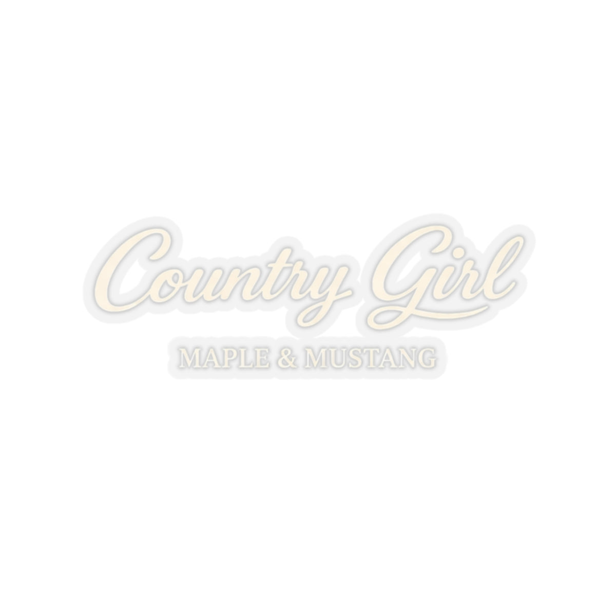 Country Girl Sticker — American Collection