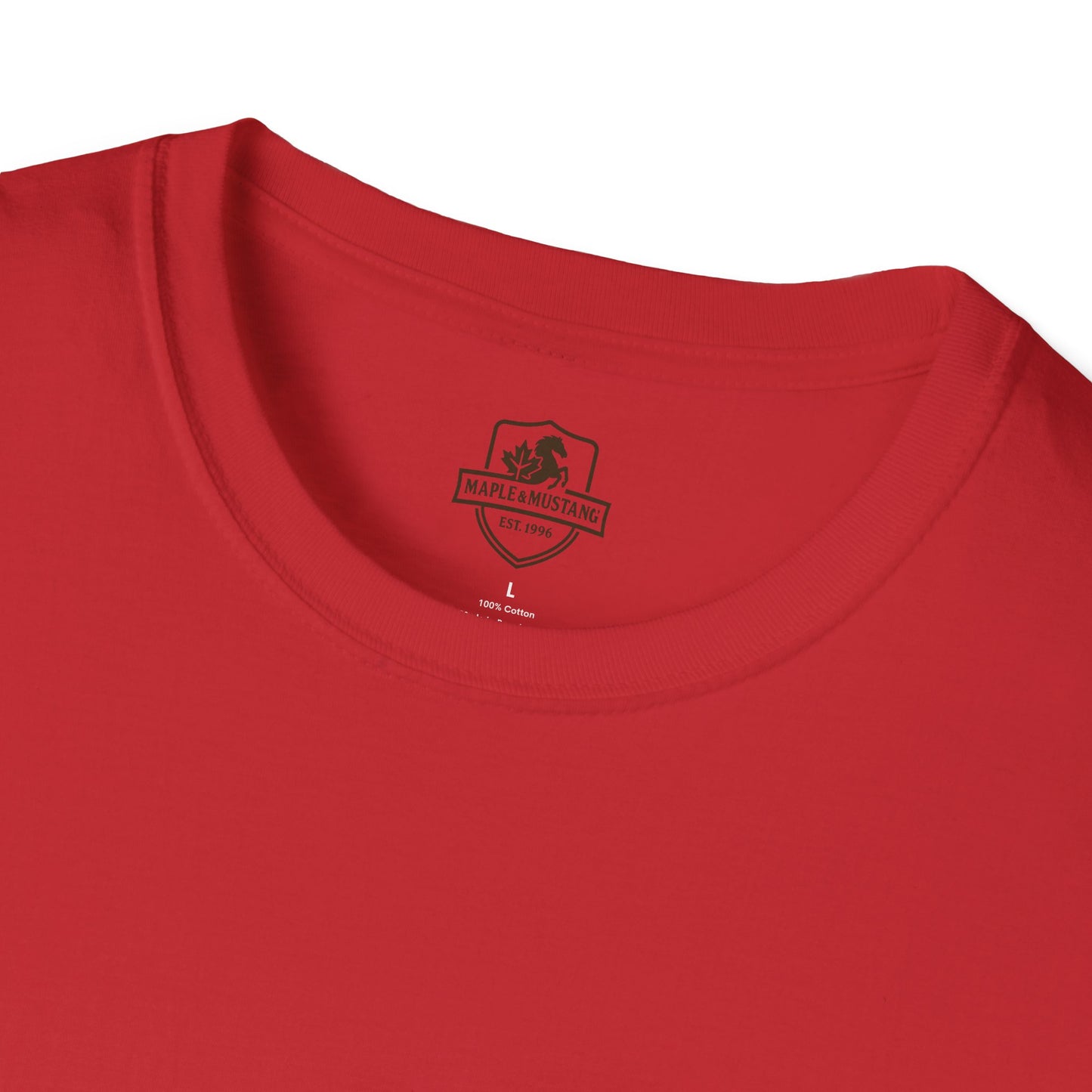 Limited Edition Red Stolen from the Mustang Riders T-Shirt - Canadian Collection